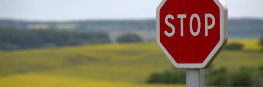 red stop sign